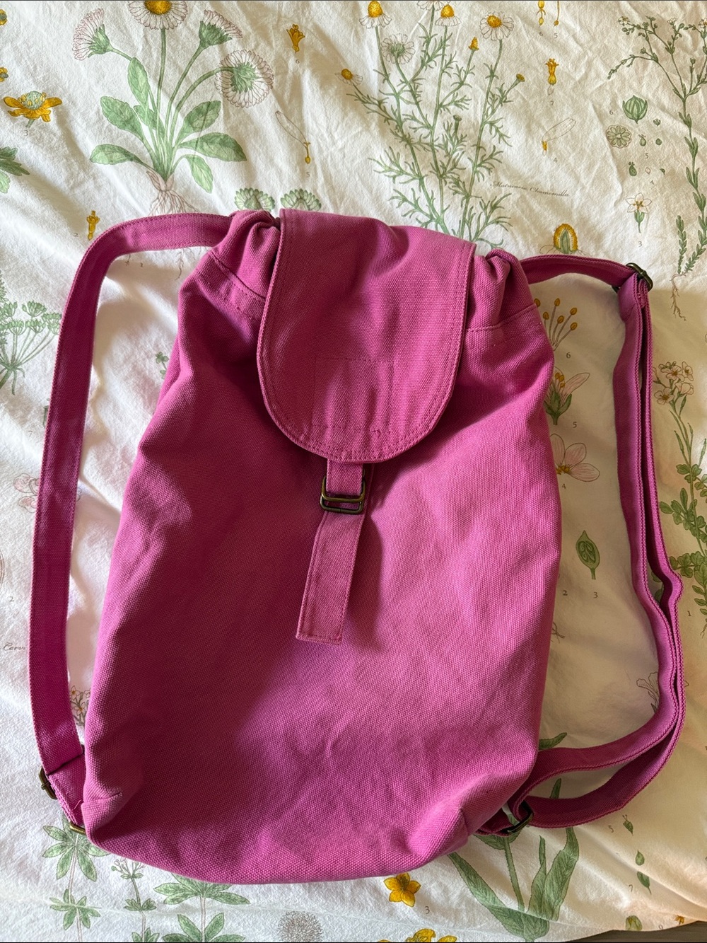 Vintage Baggu Canvas Pink backpack